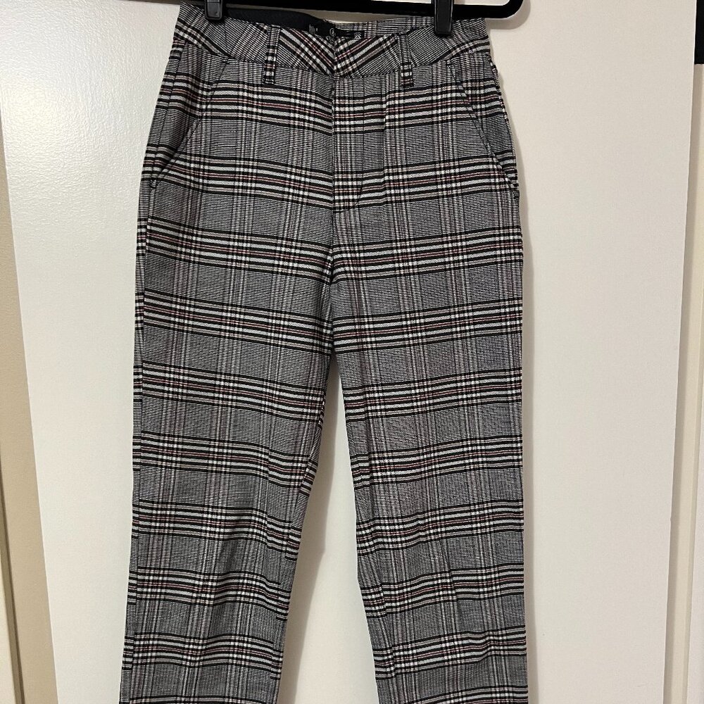 Volcom Plaid Pants - Black, White, Red